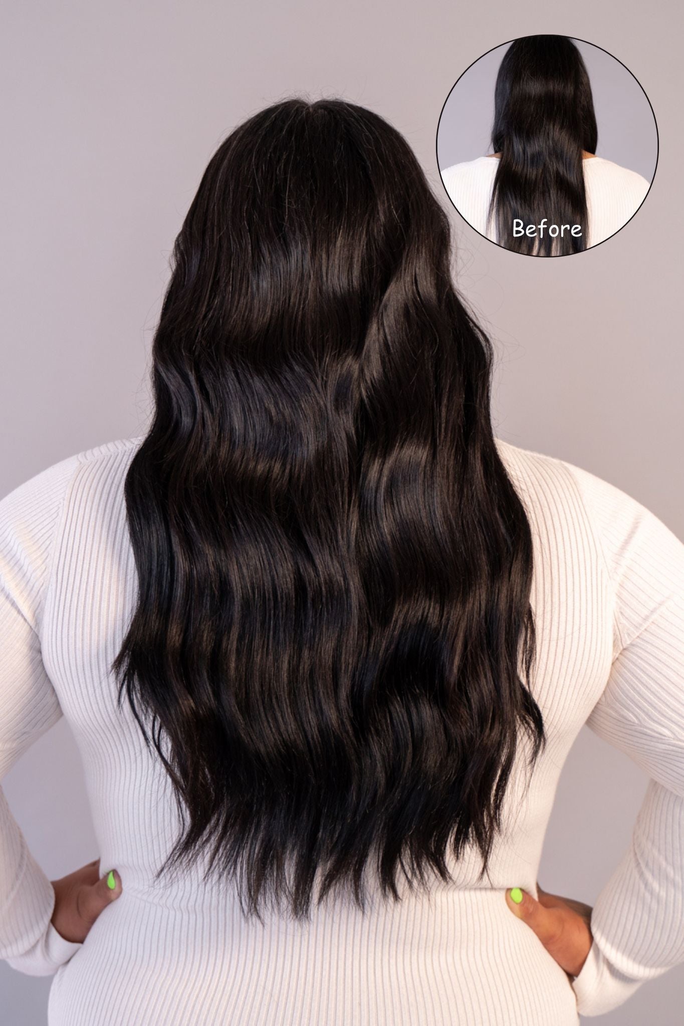 #1B Off Black Genius Weft Extensions