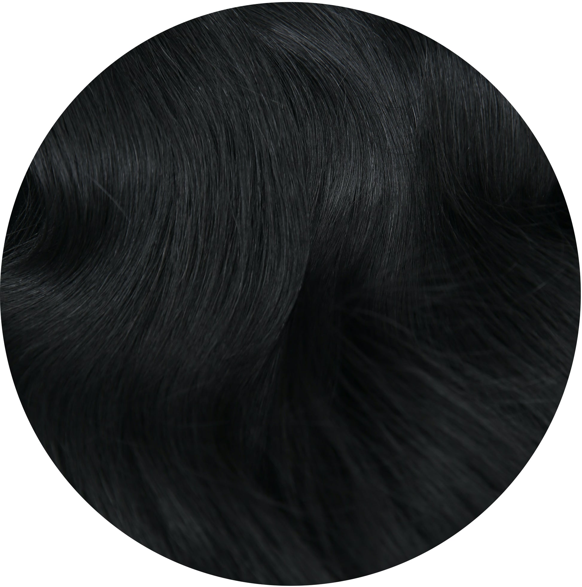 colour:#1 Jet Black Flat Tip Hair Extension