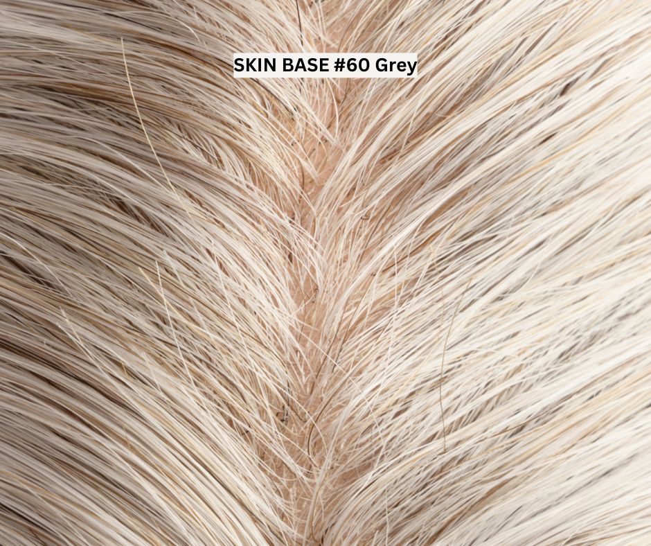 #60 Gray Skin Base Hair System