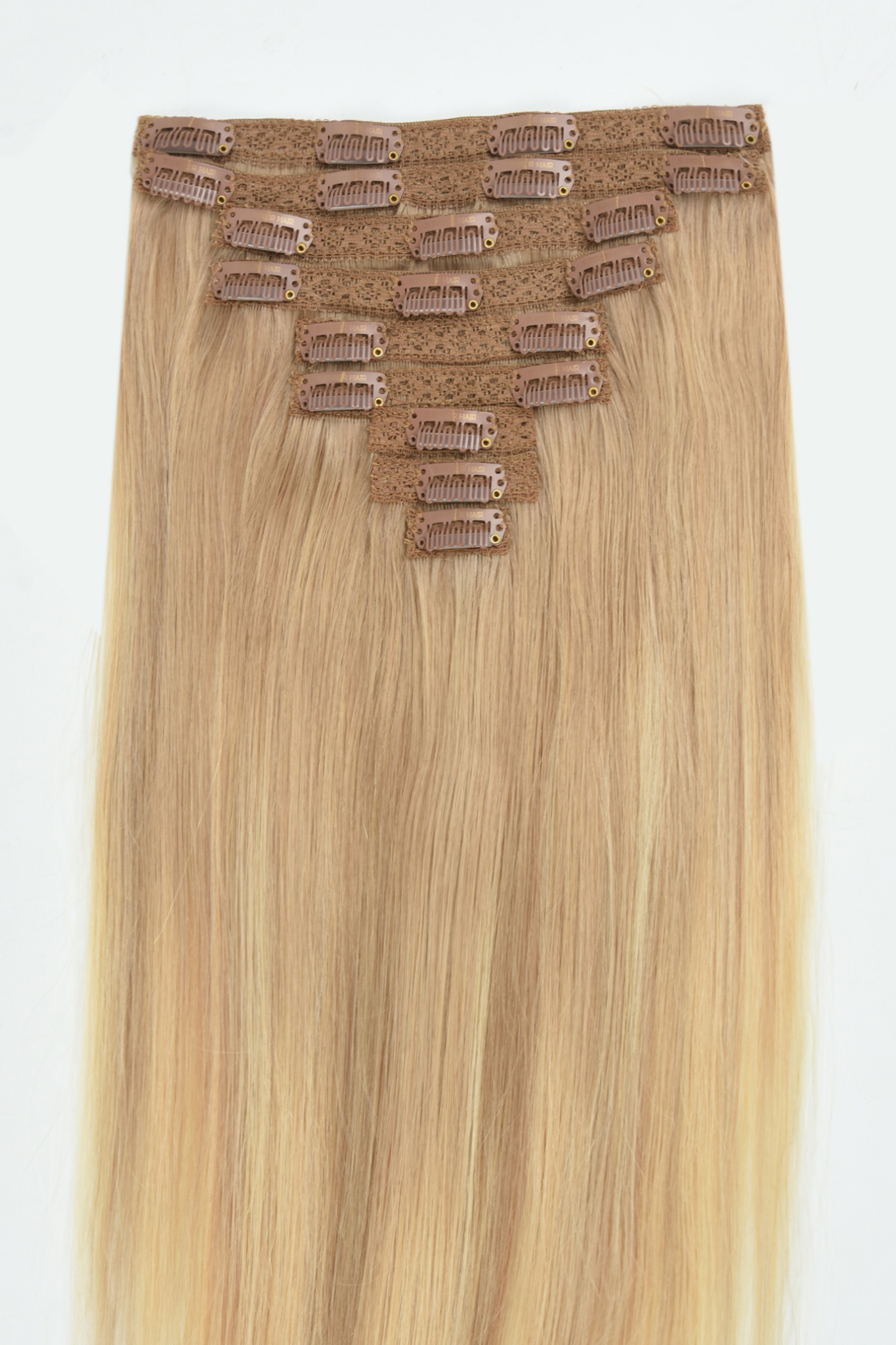 #Sandy Blonde Balayage Classic Clip In Hair Extensions 9pcs