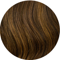 #Chocolate Brown Balayage Ponytail Extensions