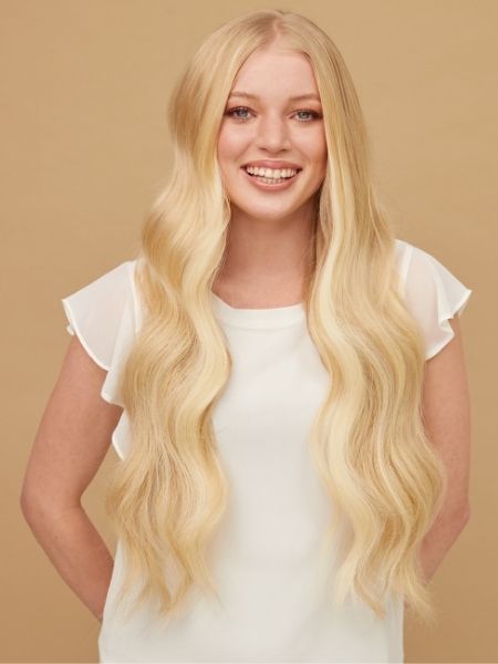 Breathtaking results: Hair's journey 'After' Superior Extensions.
