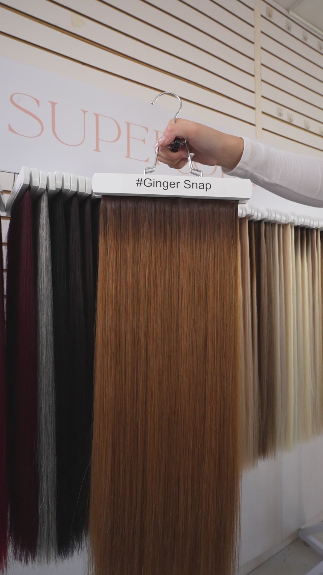 Load video: #Ginger Snap Ombre Flat Tip Extensions