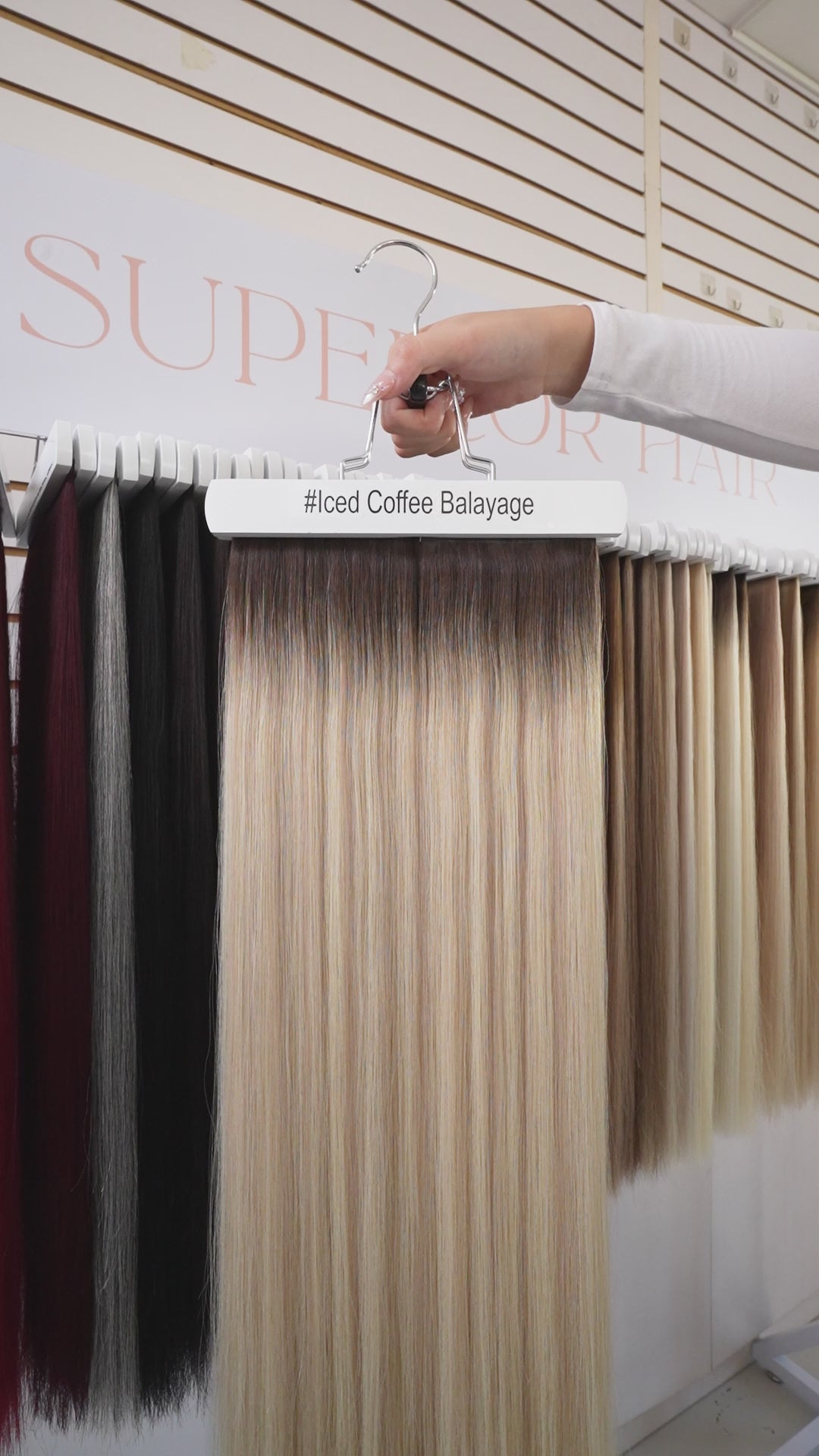 Load video: #Iced Coffee Balayage Micro Bead ITips Extensions