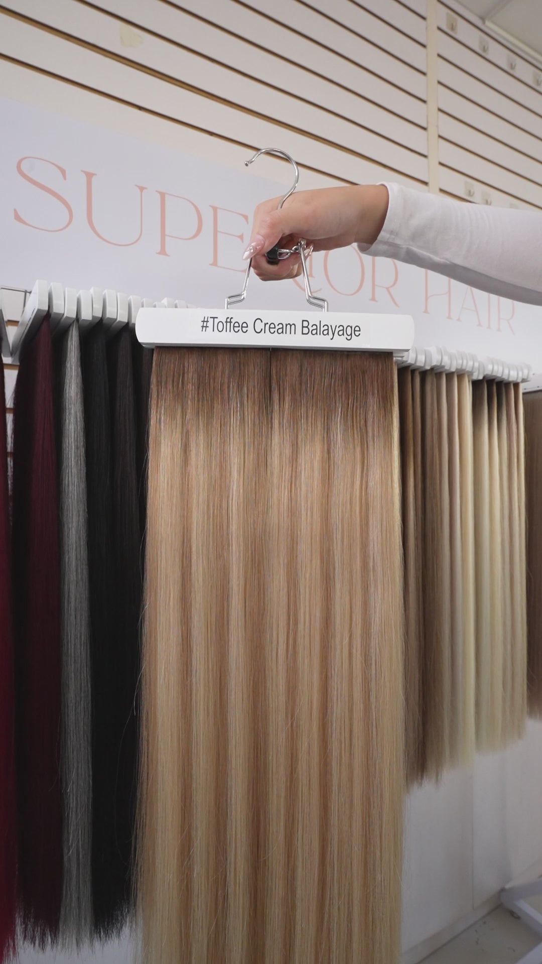 Load video: #Toffee Cream Balayage Flat Tip Extensions