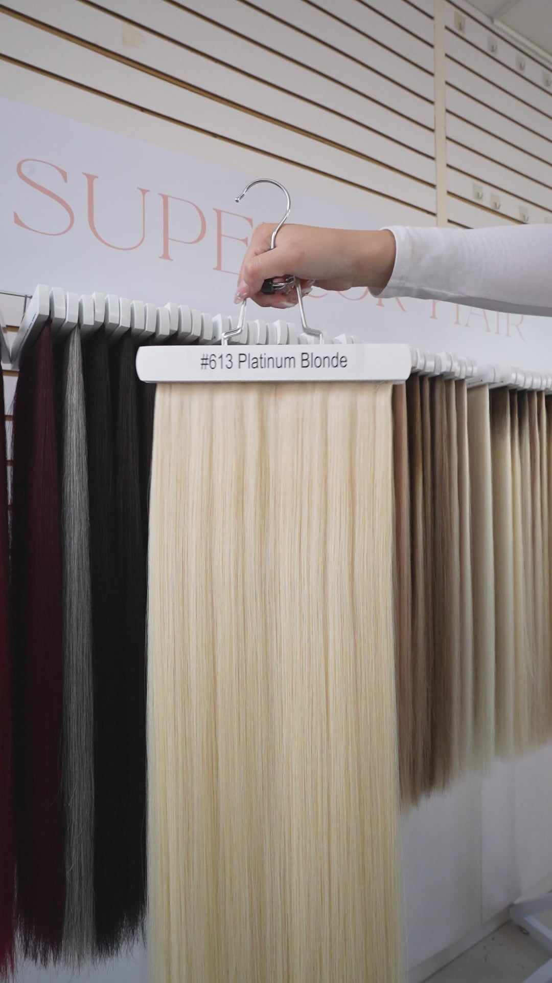 Load video: #613 Platinum Blonde Micro Bead ITips Extensions