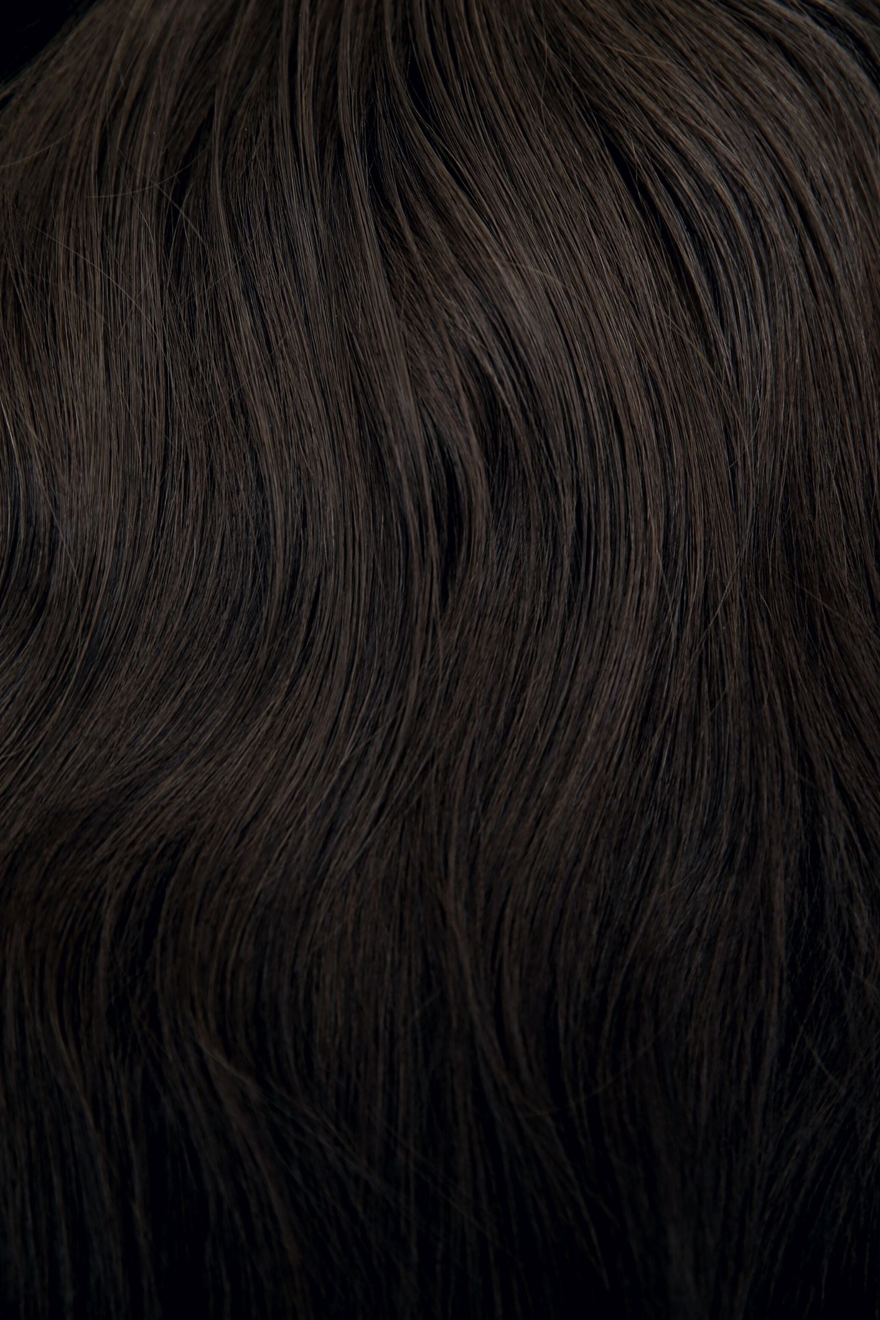 #1BL Darkest Brown Genius Weft Extensions. Superior hair Extensions.