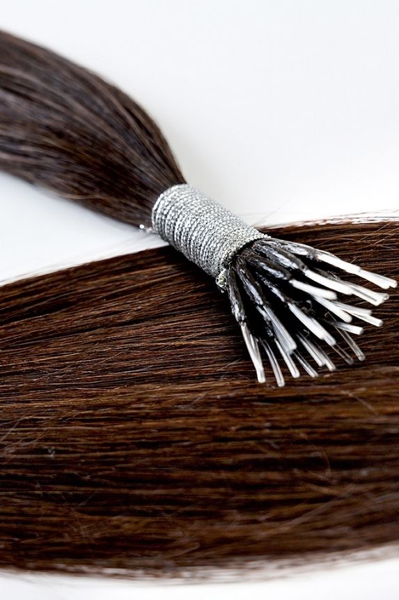 rollover-image. #1BL Darkest Brown Nano Tip Hair Extensions. Superior Hair Extensions