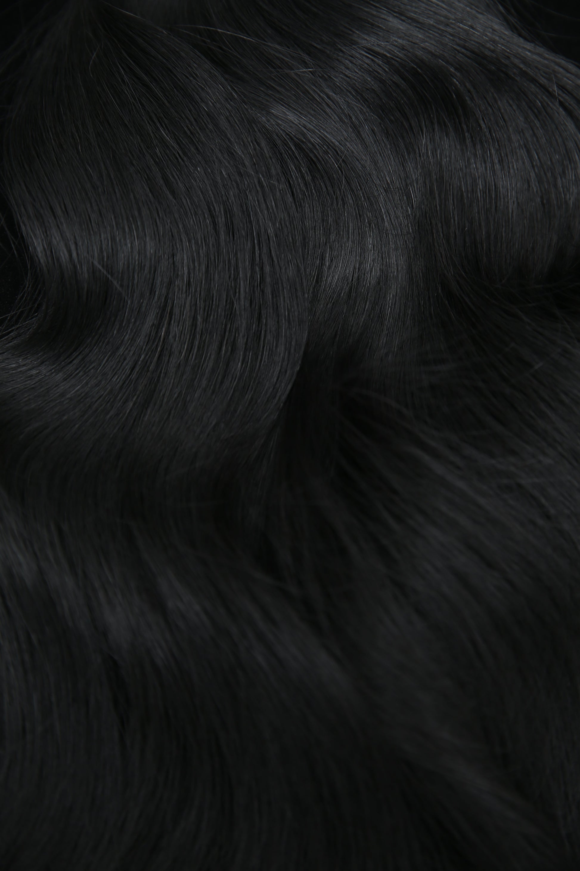 jet black thumbnail. #1 Jet Black Seamless Clip In. Superior Hair Extensions.
