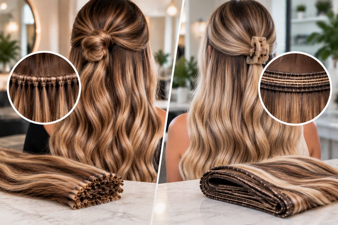 Hand-Tied vs Machine Weft Extensions