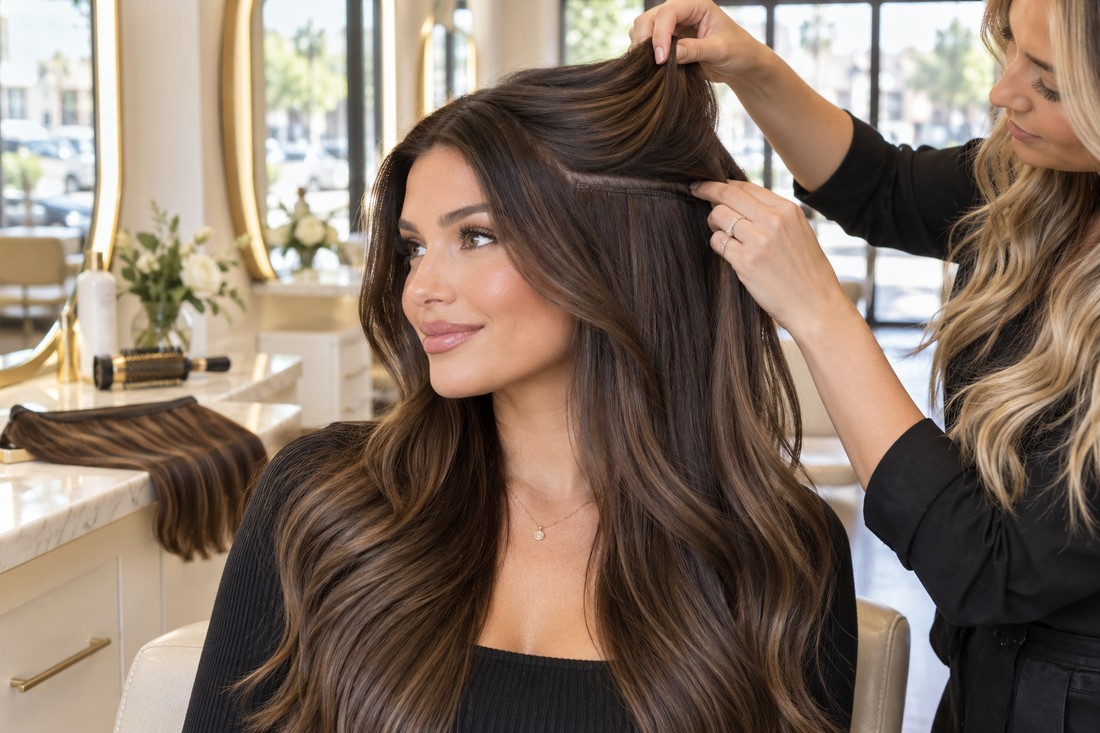 Invisi Butterfly Weft Extensions: The Flattest Weft We Make