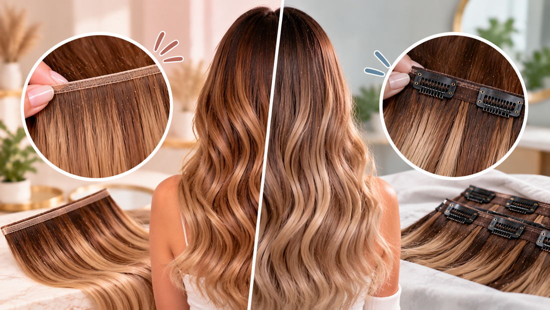 Seamless vs Classic Clip-Ins: Which Weft Suits You