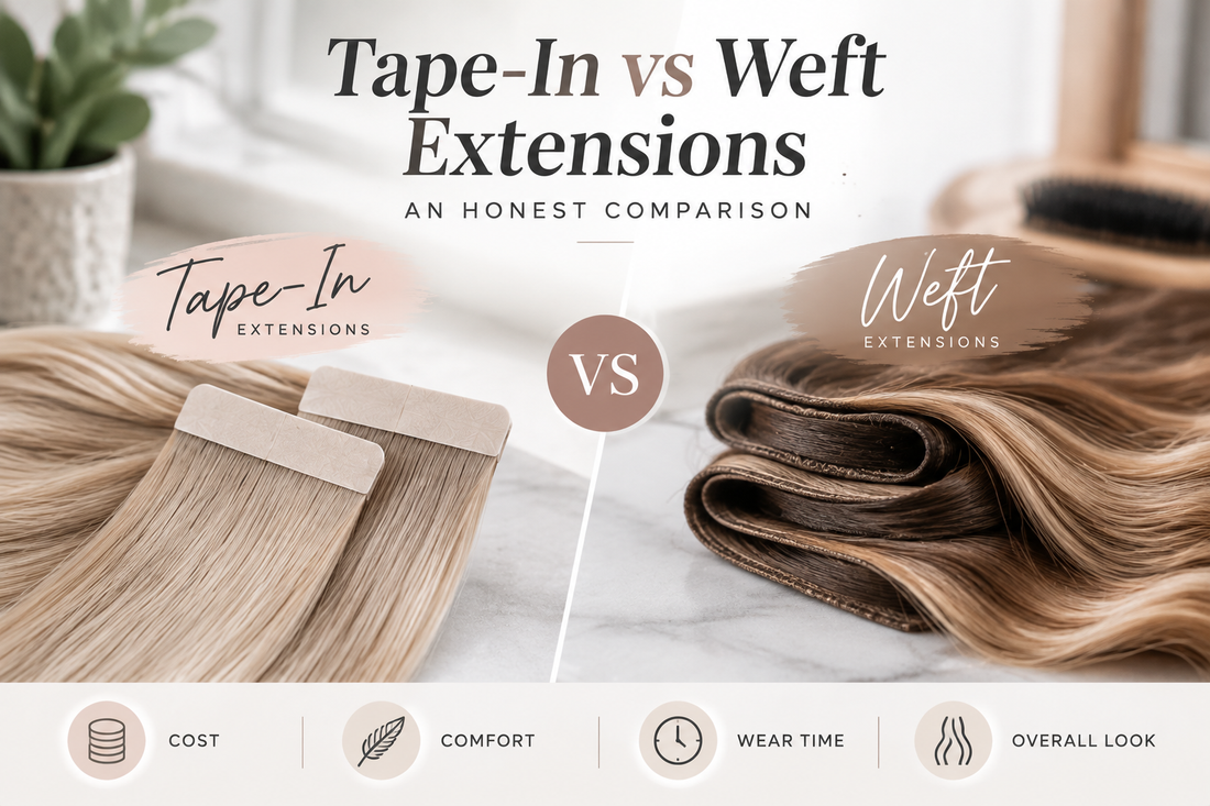 Tape-In vs Weft Extensions: An Honest Comparison