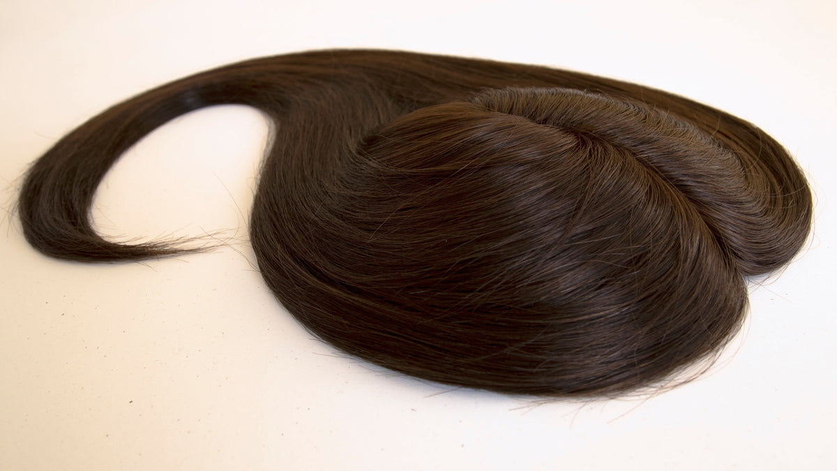 #2 Dark Brown 18&quot; Human Hair Topper