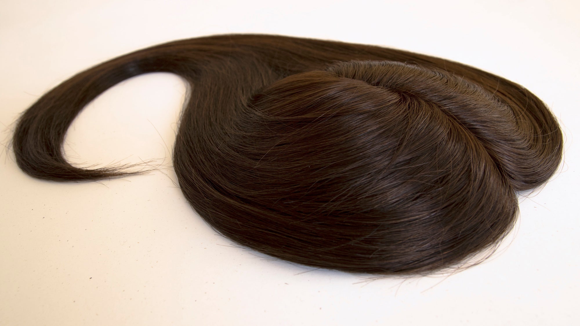 #2 Dark Brown 18" Human Hair Topper