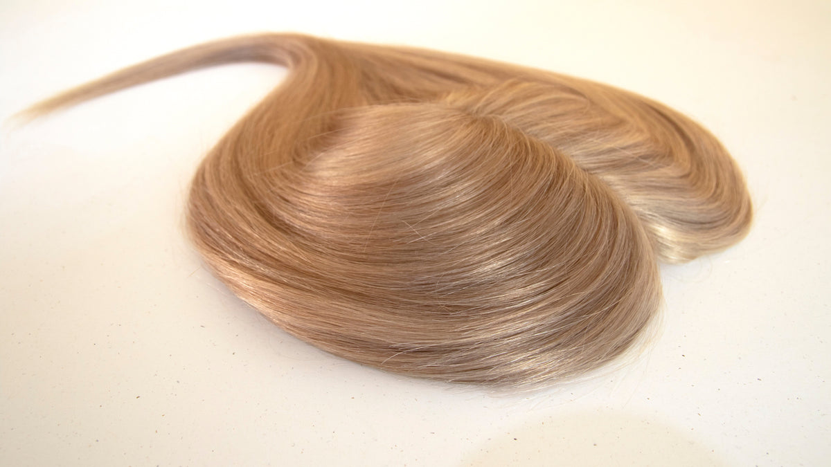 #18/60 Pearl Ash Blonde Human Hair Topper