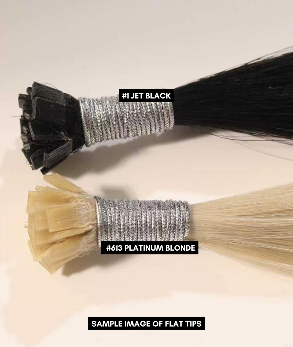 #Burgundy Flat Tip Hair Extensions