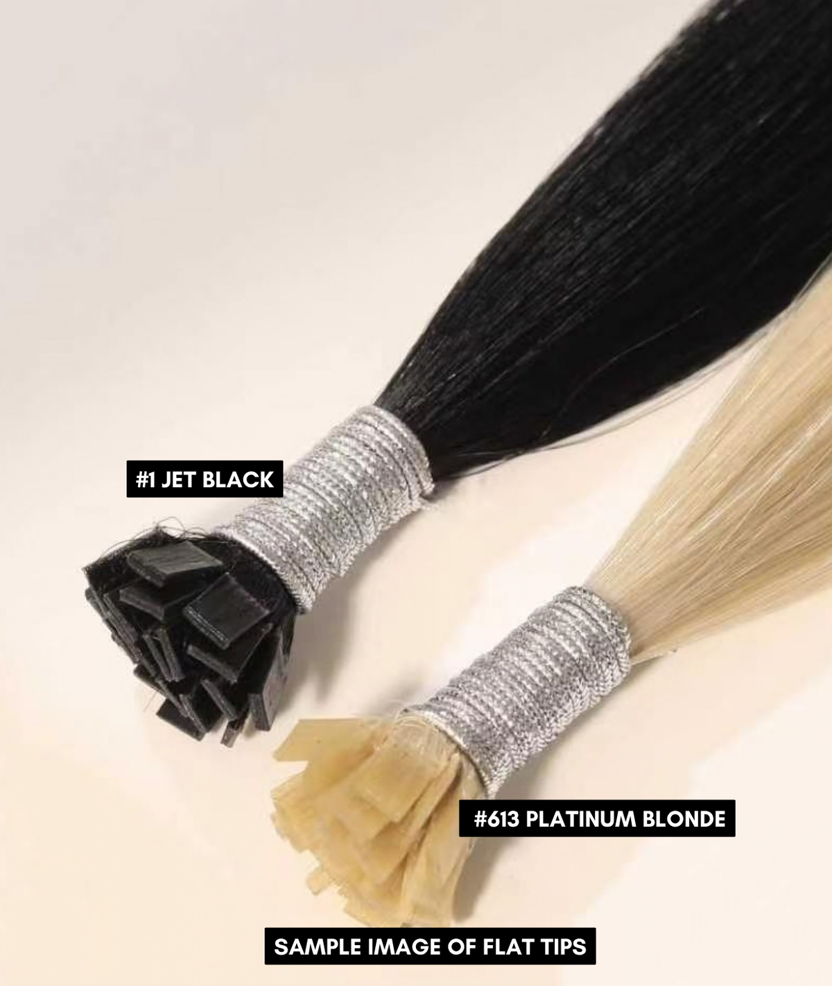 #Burgundy Flat Tip Hair Extensions