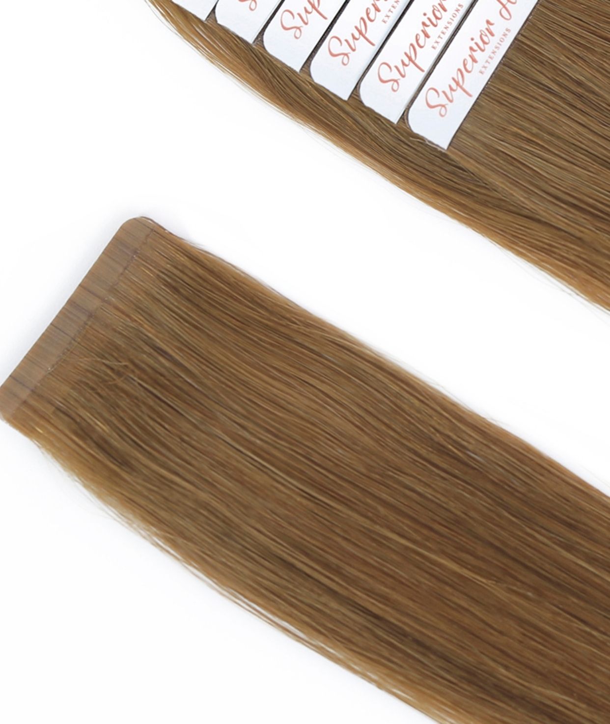 #12 Dark Honey Seamless Tape In Hair Extensions
