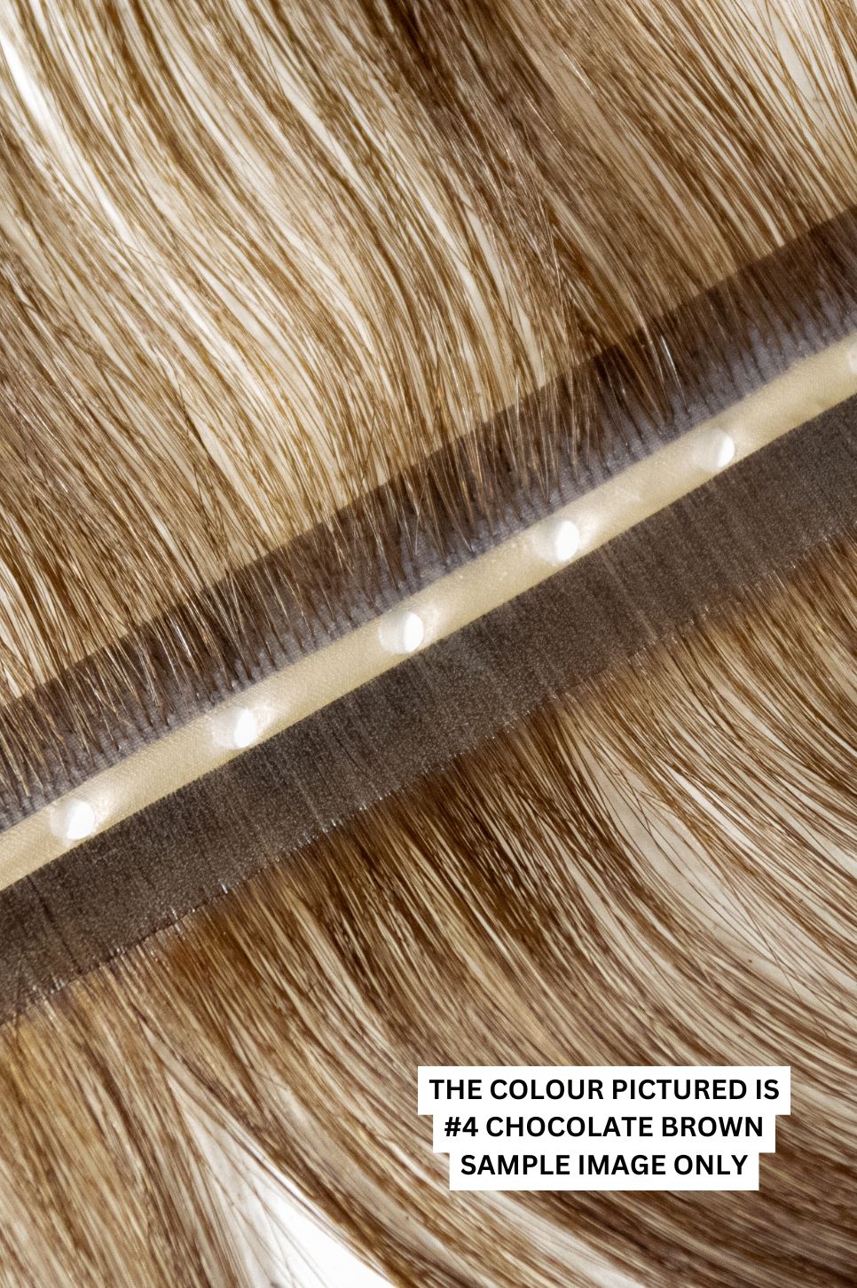 #18 Dark Ash Blonde Invisible (PU) Hole Weft Extensions