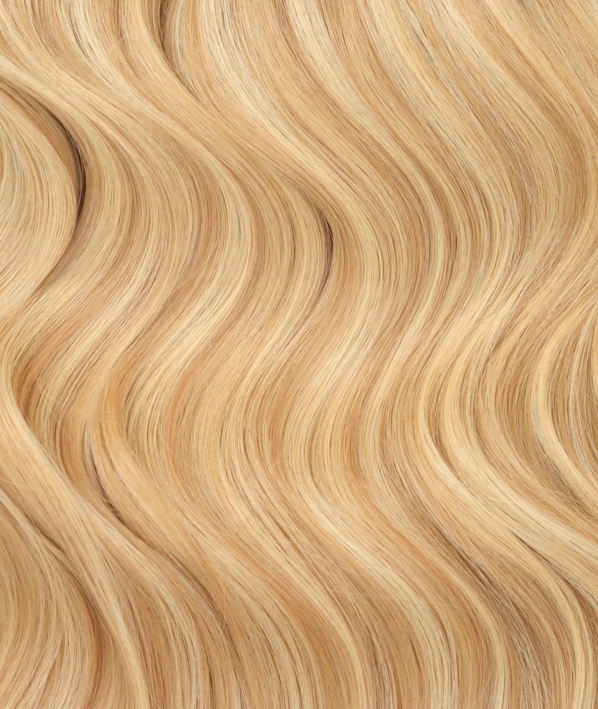 #16/22 Caramel Light Blonde Mix Invisi Butterfly Weft Hair Extensions