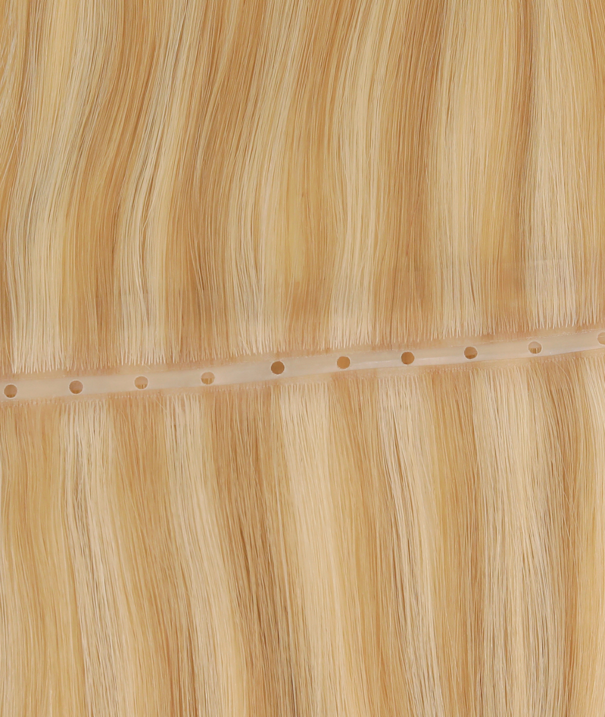 #16/22 Caramel Light Blonde Mix Invisi Butterfly Weft Hair Extensions