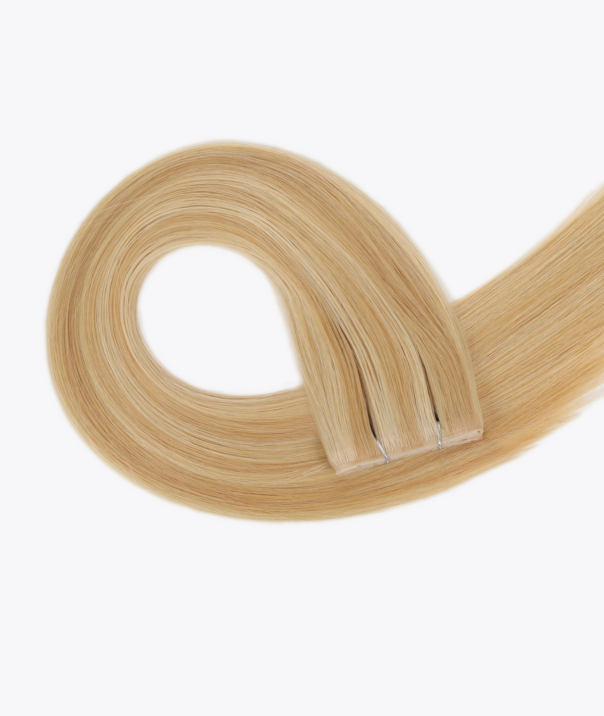 #16/22 Caramel Light Blonde Mix Invisi Butterfly Weft Hair Extensions