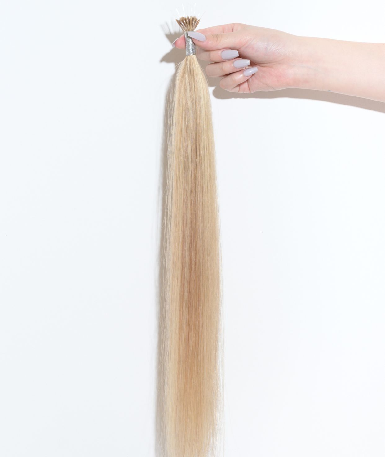 #16/22 Caramel Light Blonde Mix Nano Tip Hair Extensions
