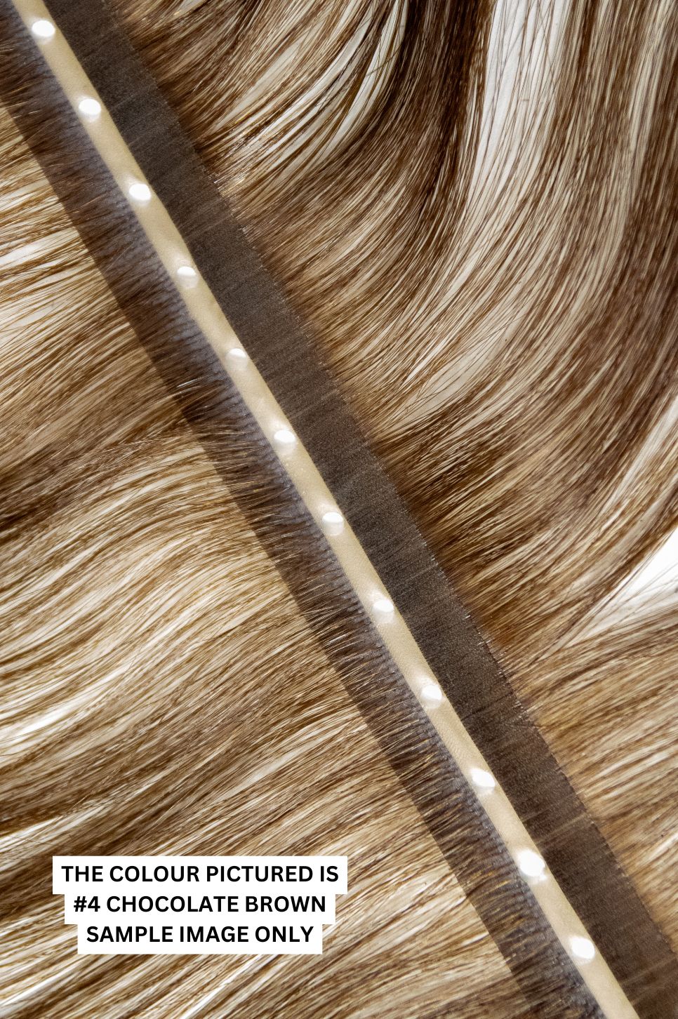 #18 Dark Ash Blonde Invisible (PU) Hole Weft Extensions