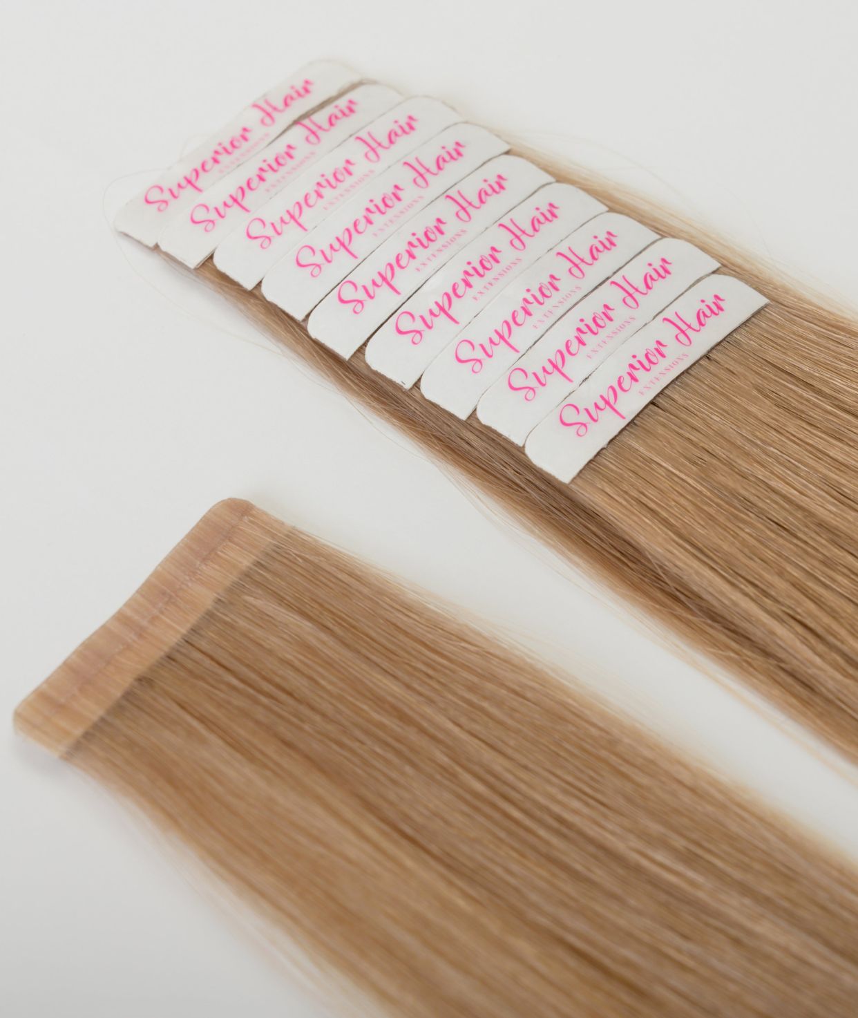 #16 Caramel Dark Blonde Seamless Tape In Extensions