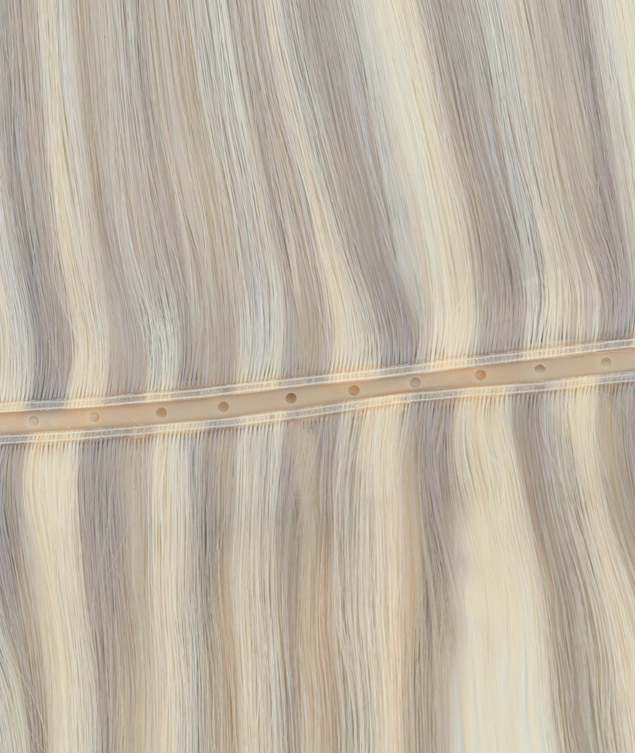 #18/60 Pearl Ash Blonde Highlights Butterfly Genius Weft Extensions