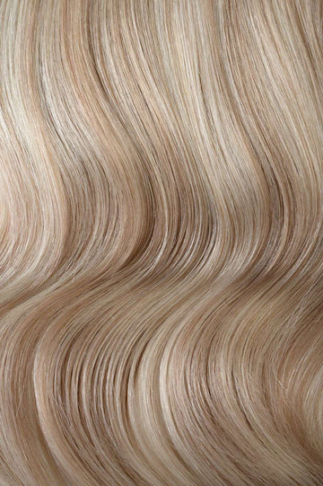 #18/60 Pearl Ash Blonde Highlights Classic Halo Hair Extensions