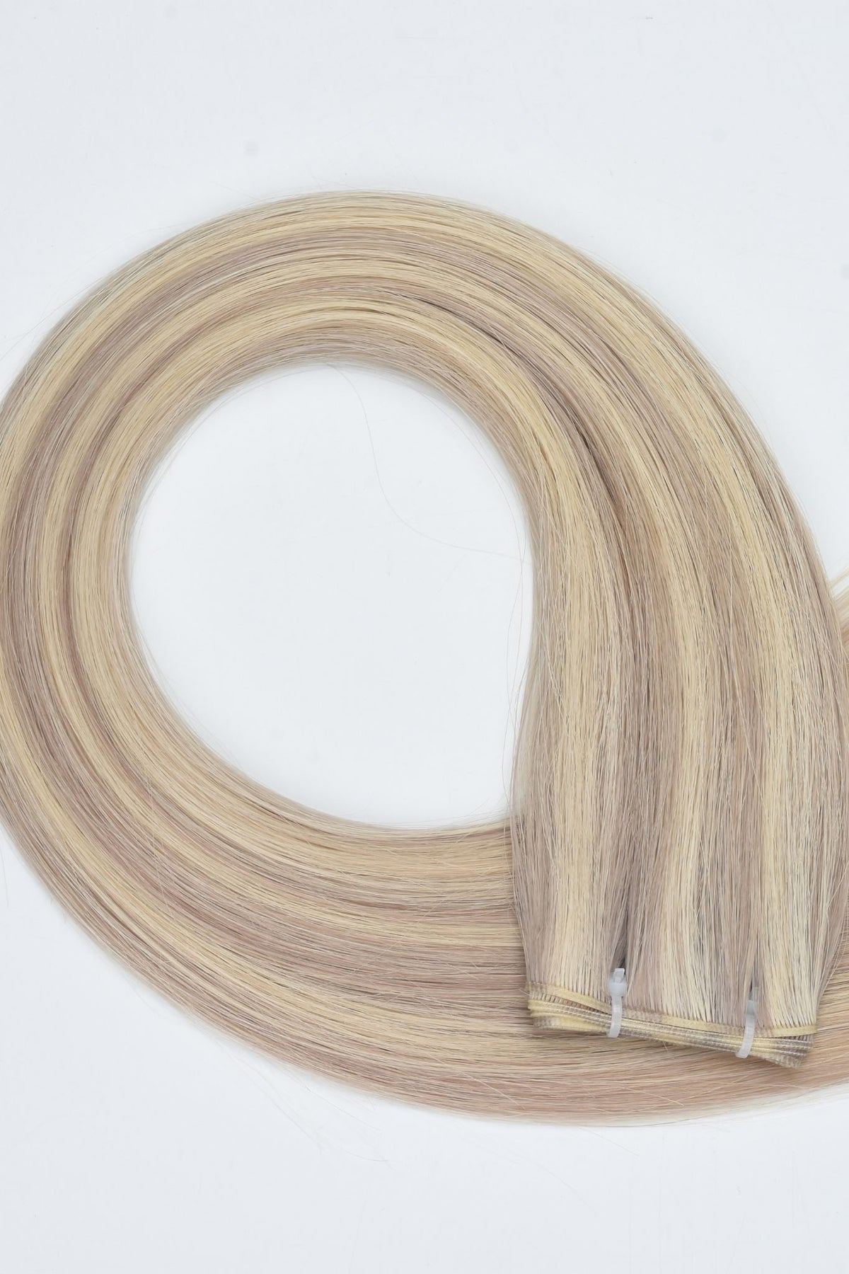 #18/60 Pearl Ash Blonde Highlights Genius Weft Extensions