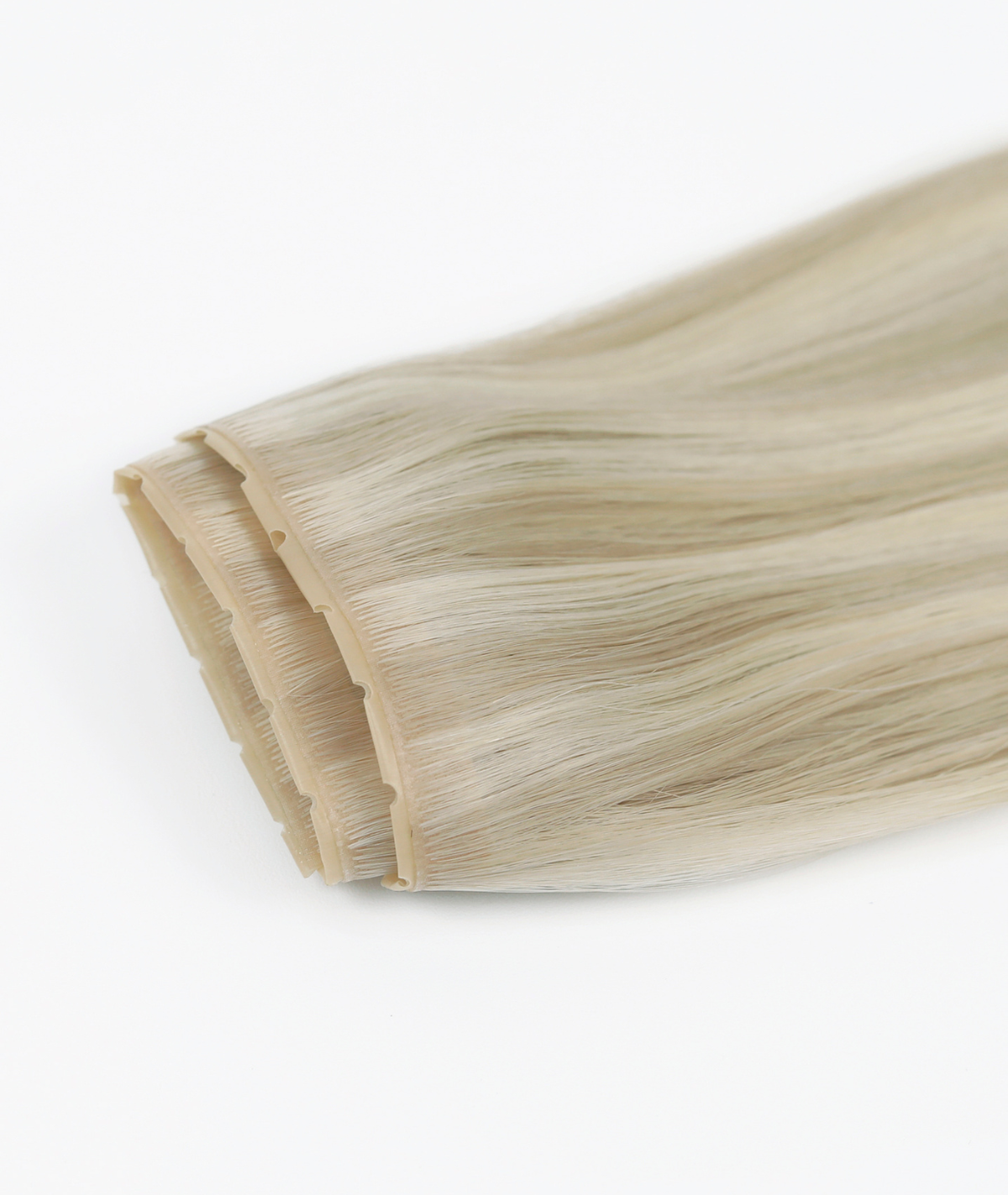 #18/60 Pearl Ash Blonde Highlights Invisi Butterfly Weft Hair Extensions
