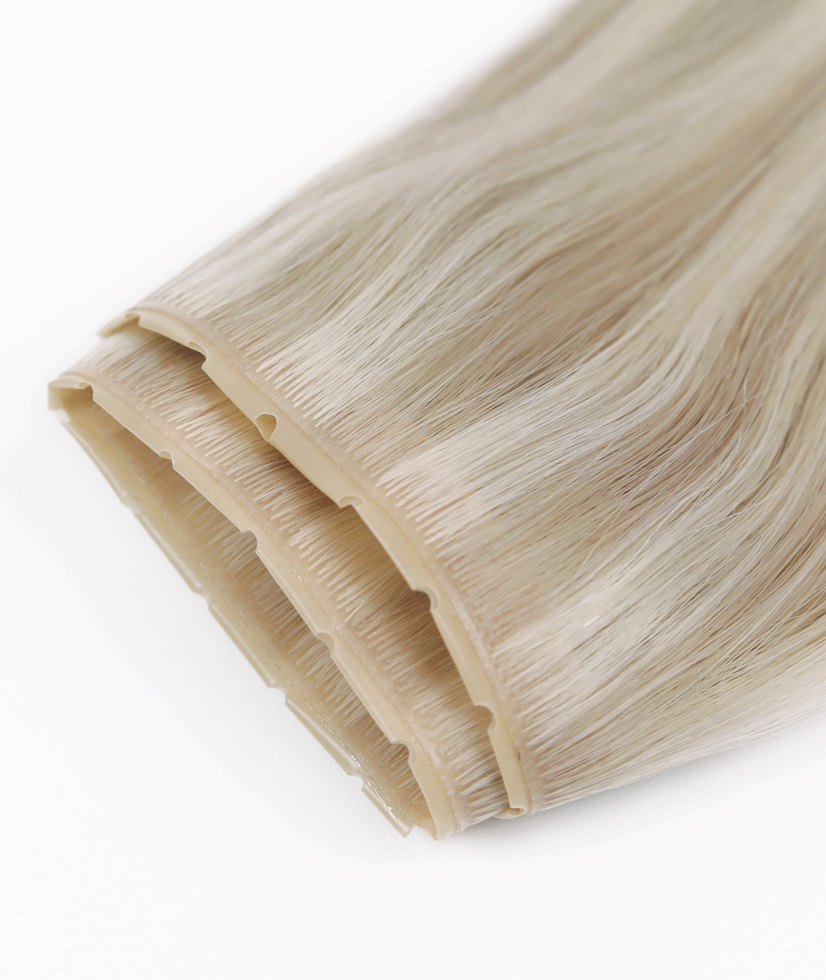 #18/60 Pearl Ash Blonde Highlights Invisi Butterfly Weft Hair Extensions