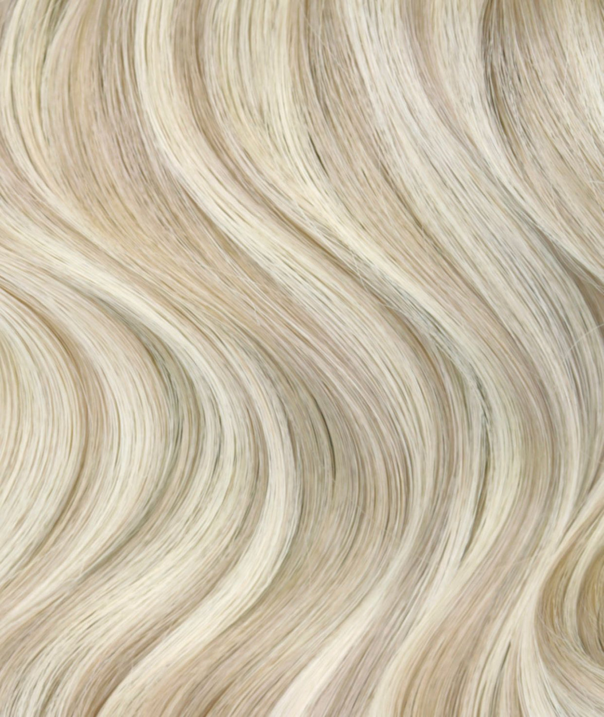 #18/60 Pearl Ash Blonde Highlights Invisi Butterfly Weft Hair Extensions