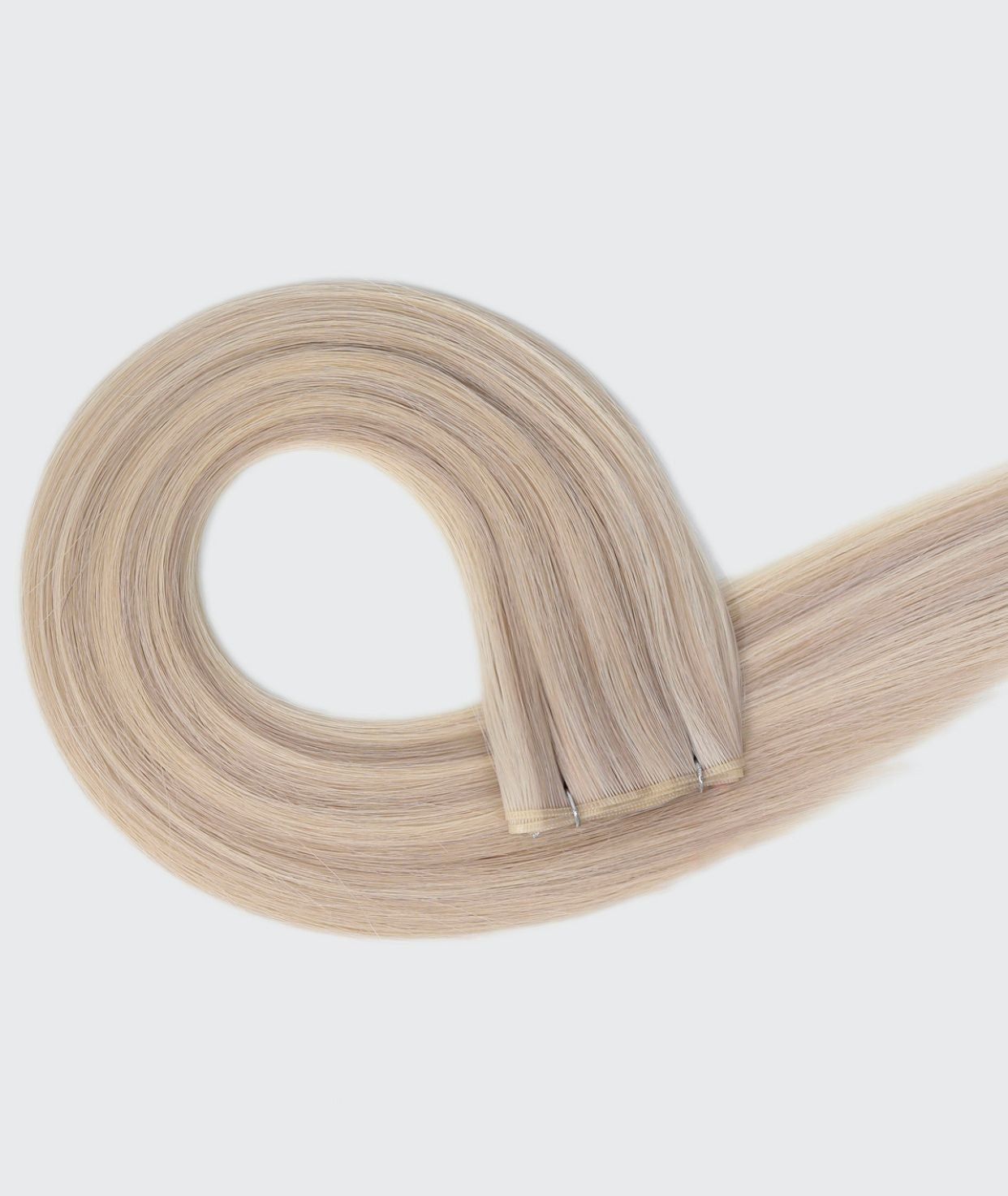 #18/60 Pearl Ash Blonde Highlights Genius Weft Extensions