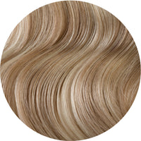 #18/60 Pearl Ash Blonde Highlights Messy Bun Extension