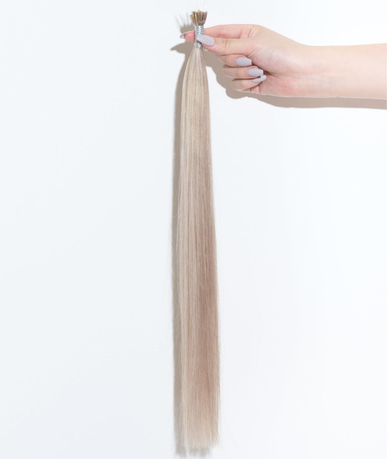 #18/60 Pearl Ash Blonde Highlights Nano Tip Hair Extensions