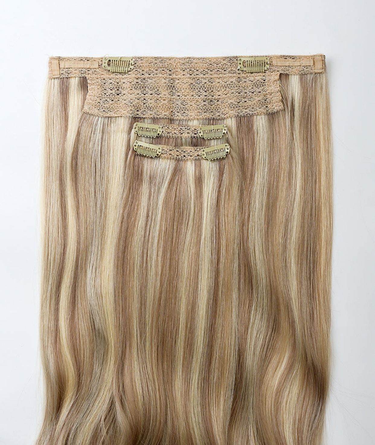 #18/613 Ash Blonde Highlights Classic Halo Hair Extensions