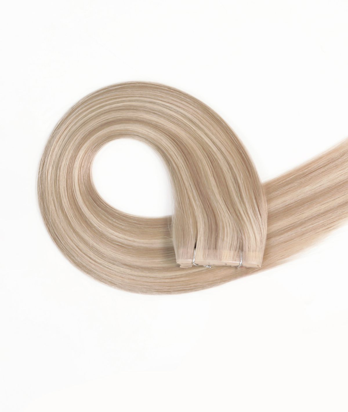 #18/613 Ash Blonde Highlights Invisi Butterfly Weft Hair Extensions