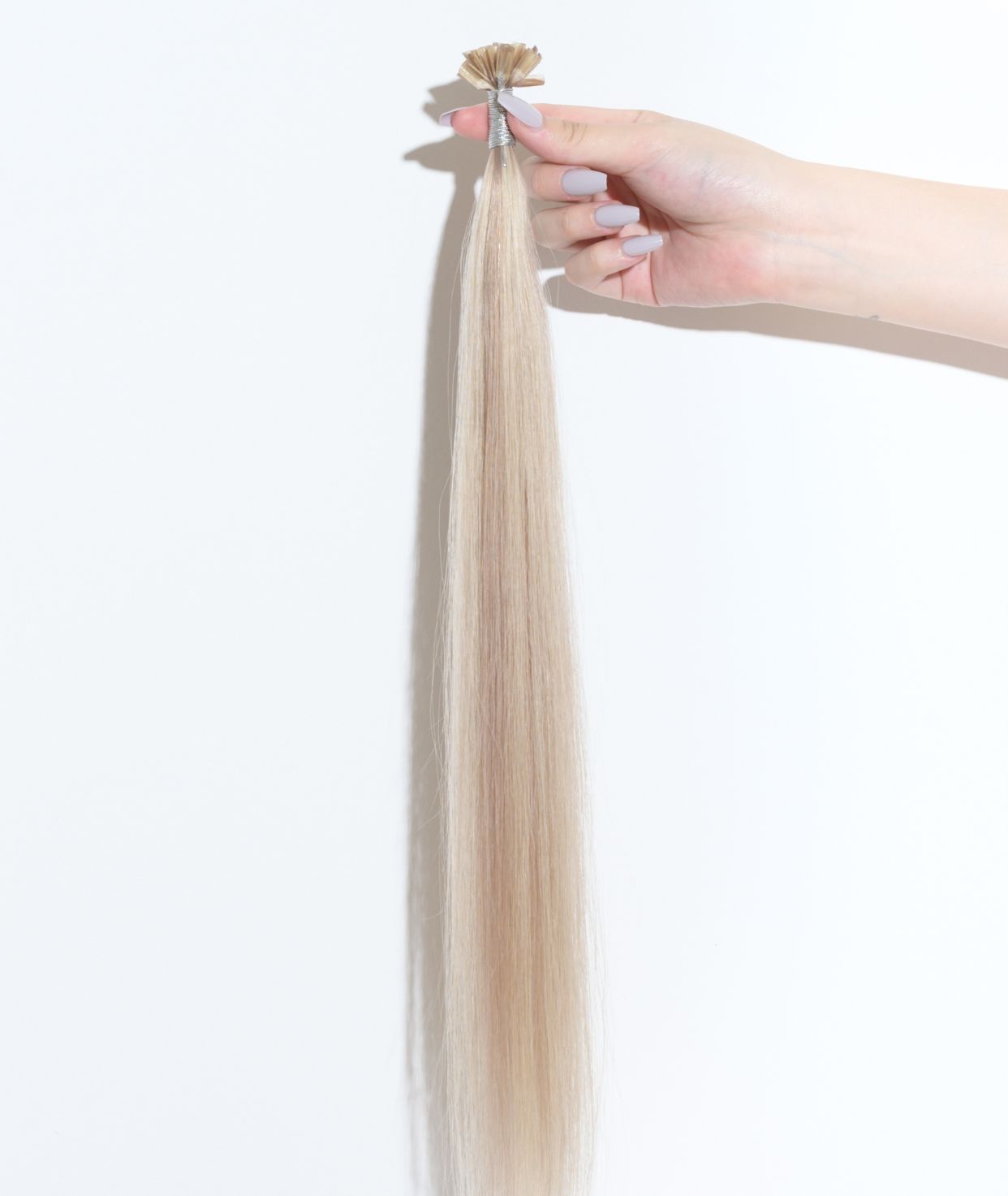 #18/613 Ash Blonde Highlights Pre Bonded U Tip Extensions