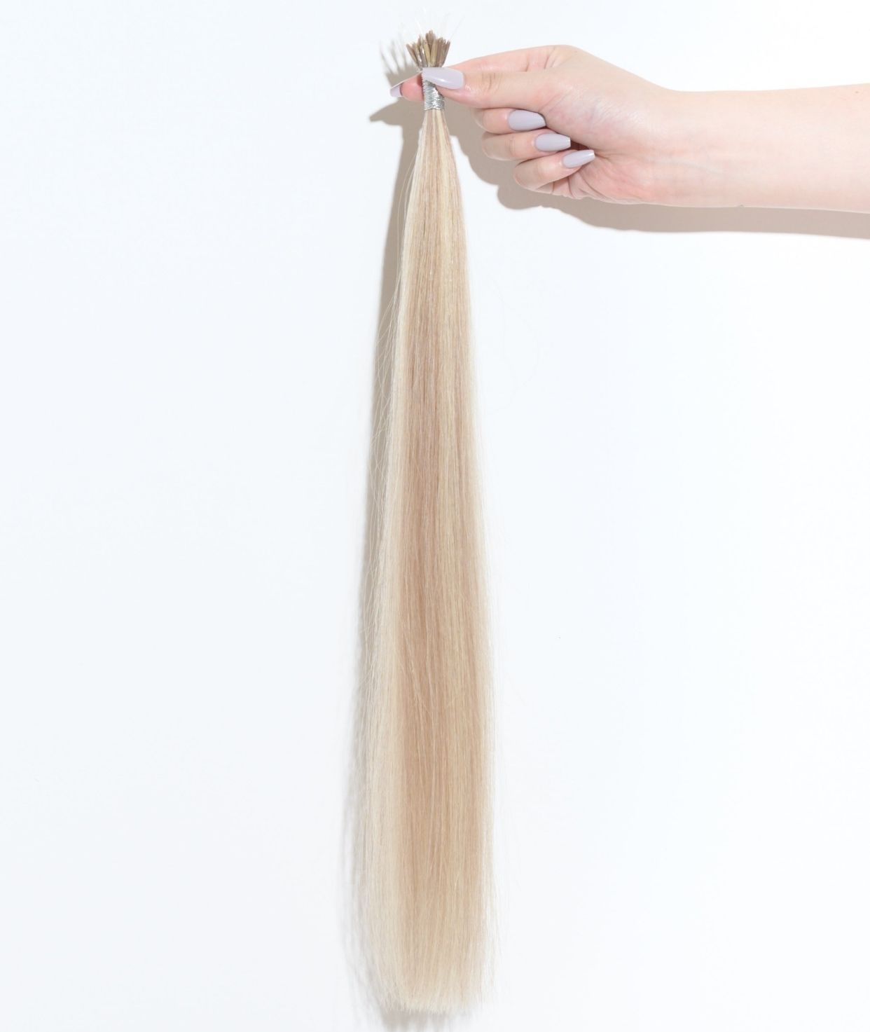 #18/613 Ash Blonde Highlights Nano Tip Hair Extensions