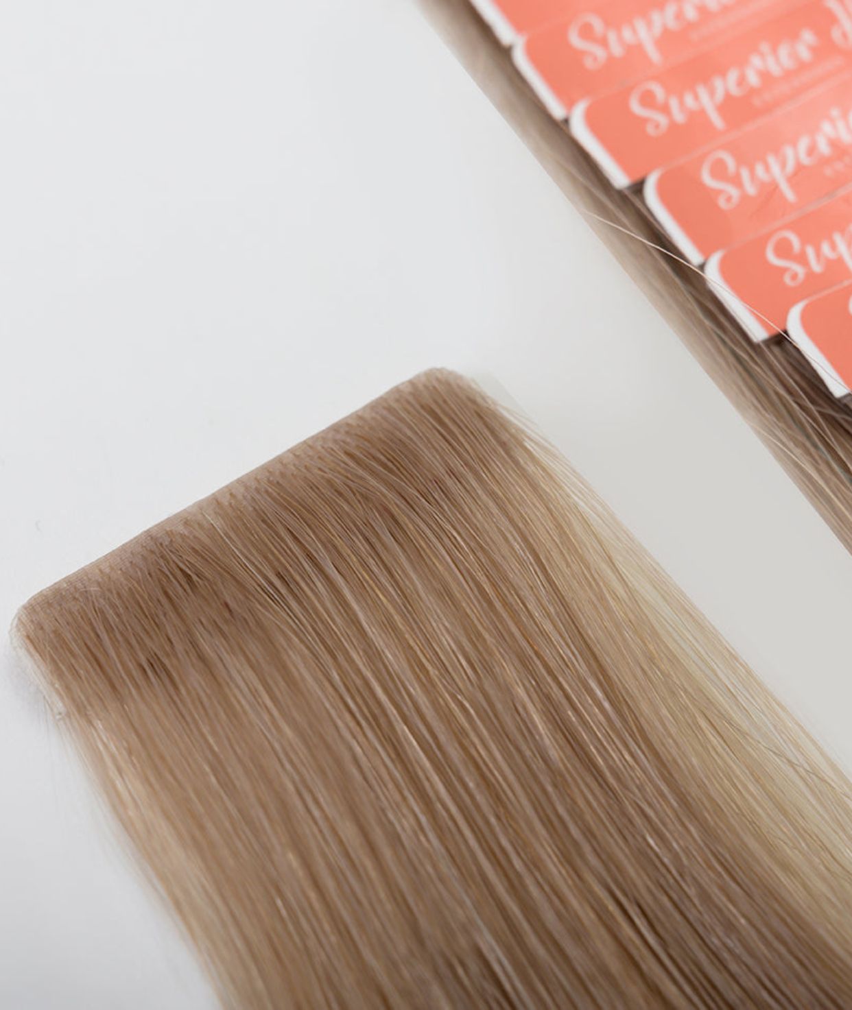 #18 Dark Ash Blonde Invisi Tape Hair Extensions