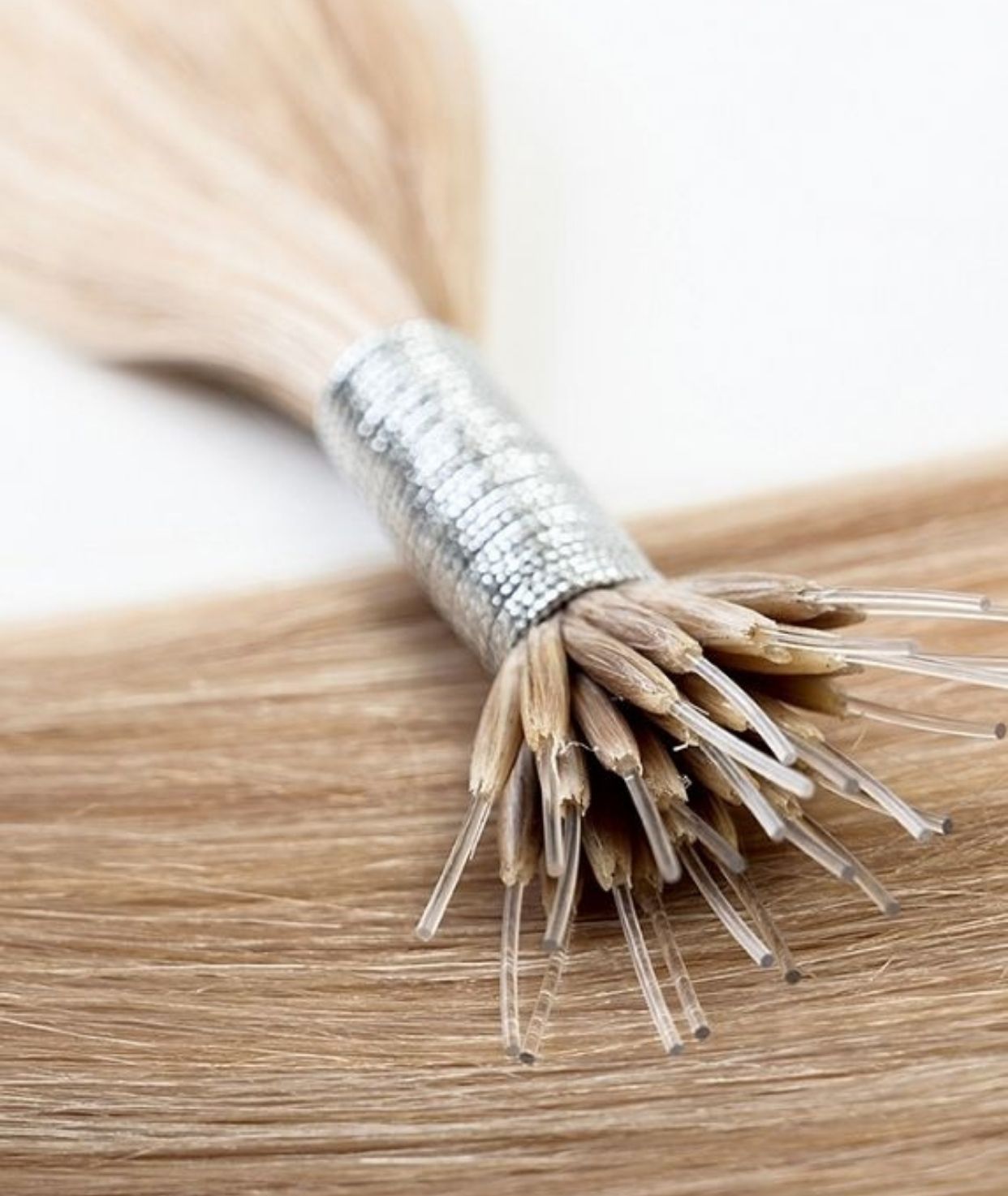 #18 Dark Ash Blonde Nano Tip Hair Extensions