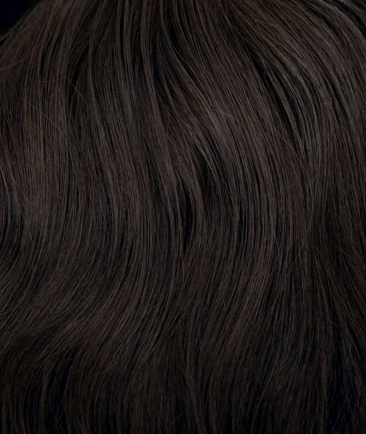 #1BL Darkest Brown Ponytail Extensions