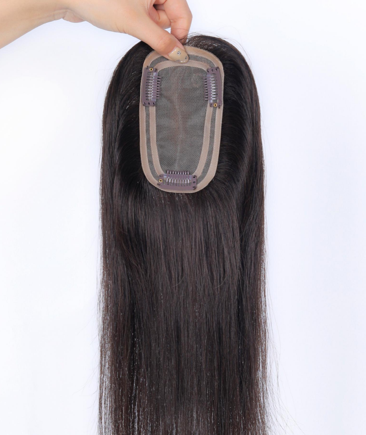 #1BL Darkest Brown Women's Lite Hair Topper (NEW)