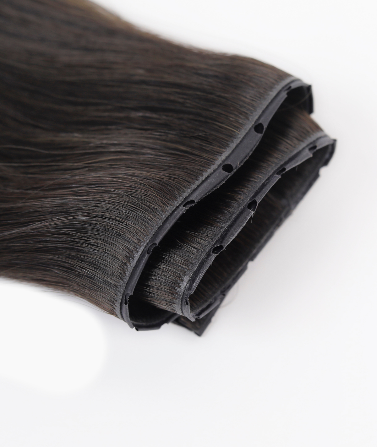 #1BL Darkest Brown Invisi Butterfly Weft Hair Extensions
