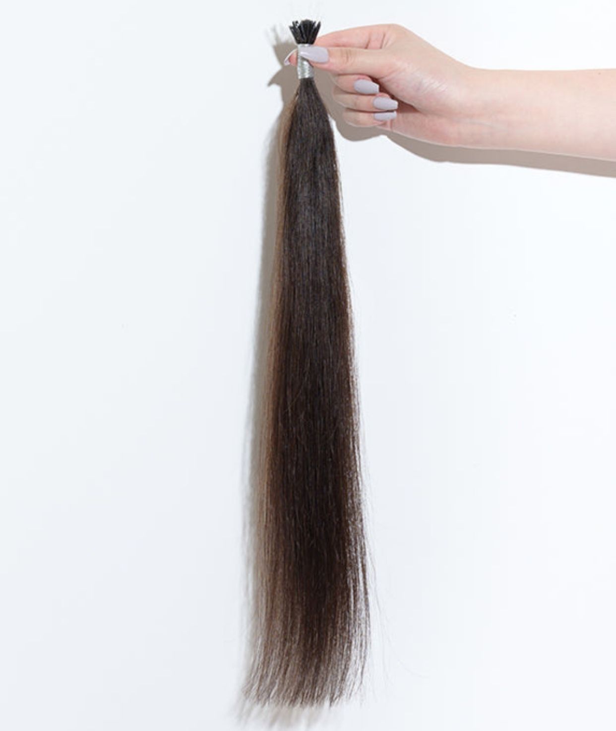 #1BL Darkest Brown Nano Tip Hair Extensions