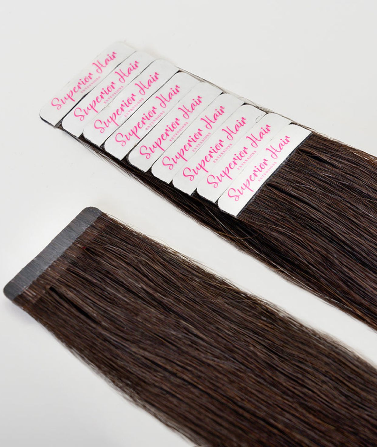 #1BL Darkest Brown Seamless Tape In Extensions